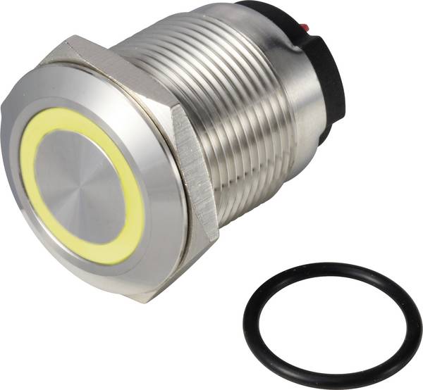 TRU COMPONENTS ONPOW6319F-10ZE/Q/Y/12V/S, TC-13224220 tlačítko, 19 mm, 36 V DC/AC, 2 A, 1 ks