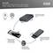 Kroky pro instalaci SSD do USB boxu: Otevřít rámeček, vyjmout desku, vložit SSD, zavřít kryt.
