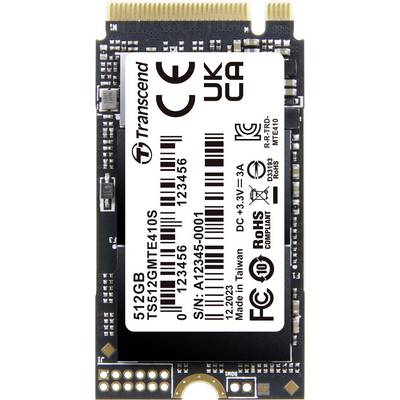 Polovodičový disk s logem 'Transcend', sériové číslo 'A12345-0001', 512GB úložiště, označení CE a UK-CA, vyrobeno na Tchaj-wanu.