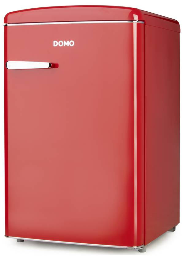 DOMO DO91703R chladnička Energetická třída (EEK2021): D (A - G) 120 l stojící spotřebič červená