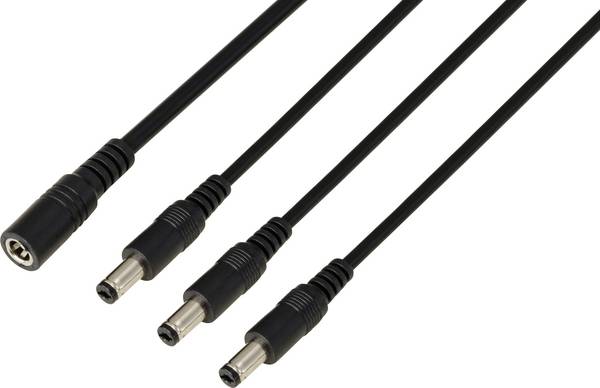 TRU COMPONENTS TC-13232708 DC konektor zásuvka - Zástrčka 5.5 mm 2.1 mm 41.2 cm 1 ks