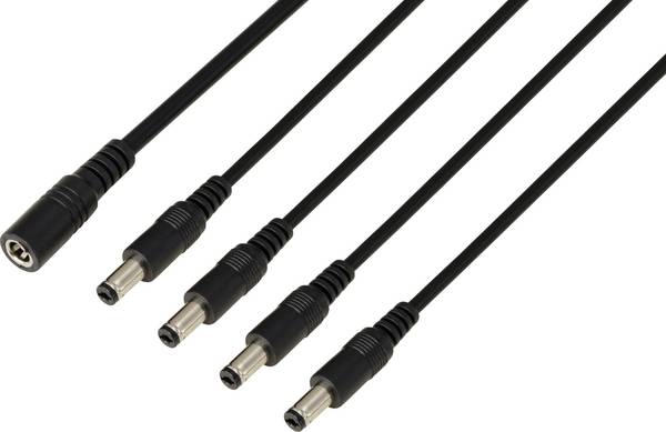 TRU COMPONENTS TC-13232712 DC konektor zásuvka - Zástrčka 5.5 mm 2.1 mm 41.2 cm 1 ks