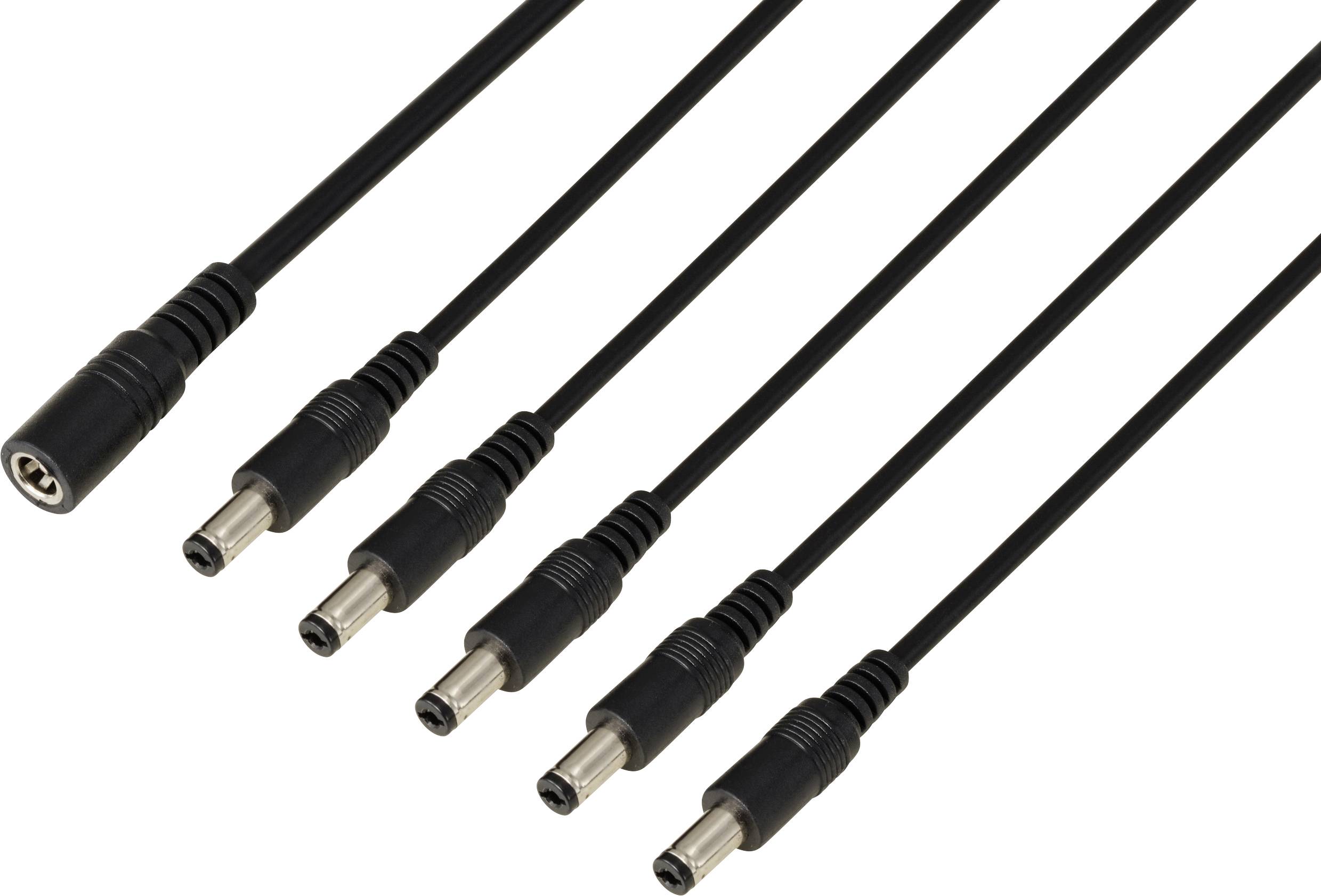 Rozbočovací adaptérový kabel s jednou samičkou, která se rozděluje do pěti samečků. Ideální pro současné připojení několika zařízení.