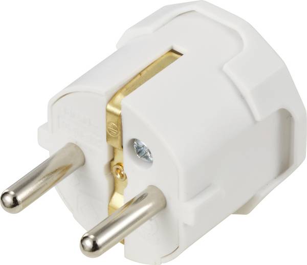 Sygonix SY-6618466 zástrčka polypropylen (PP)  250 V/AC bílá