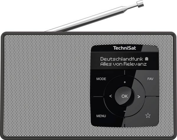 TechniSat DIGITRADIO 2 0002/3910 stolní rádio, DAB+, FM, DAB+, FM, Bluetooth, funkce alarmu, černá/bílá