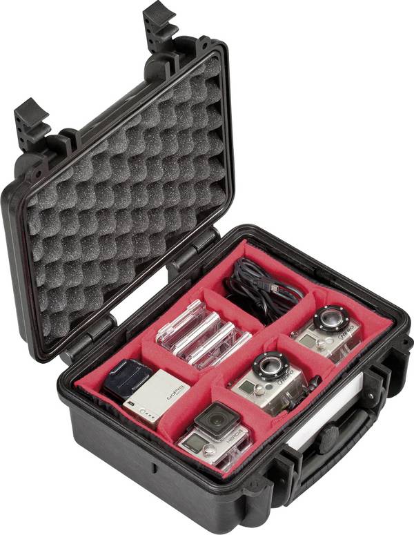 Explorer Cases 2712HL.BPH Black outdoorový kufřík, (š x v x h) 28 x 20 x 12 cm, černá, 2712HL.BPH
