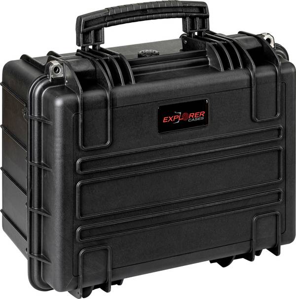 Explorer Cases 3823HL.B black with pick & pluck foam outdoorový kufřík, (š x v x h) 38 x 27 x 23 cm, černá, 3823HL.B