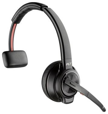 HP Poly Savi 8210-UC  Headset otevřená (On Ear) DECT, Bluetooth® stereo černá Potlačení hluku headset, regulace hlasitosti, Vypnutí zvuku mikrofonu, vč. nabíjecí a dokovací stanice telefon