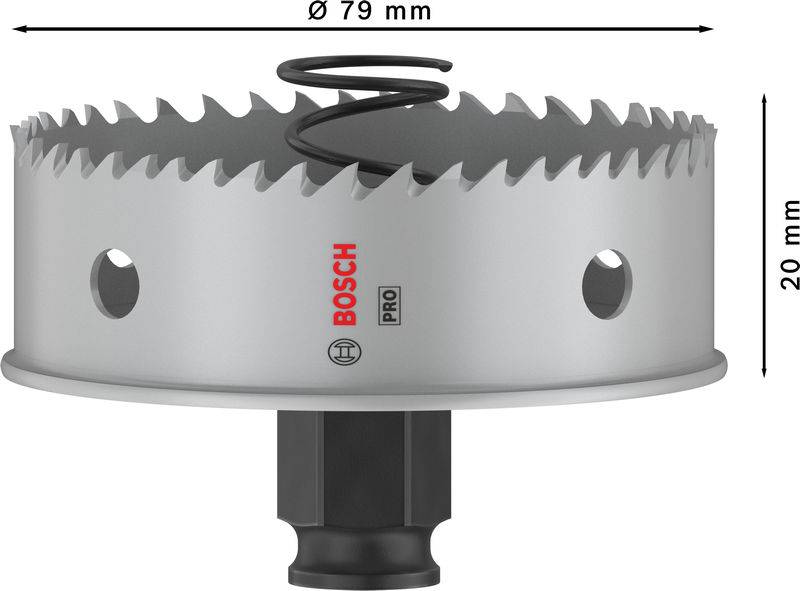 Pilový kotouč Bosch o průměru 79 mm a výšce 20 mm. Používá se pro přesné řezací práce.