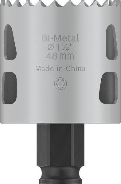Bi-kovová děrovací pila, průměr 48 mm, vyrobeno v Číně.