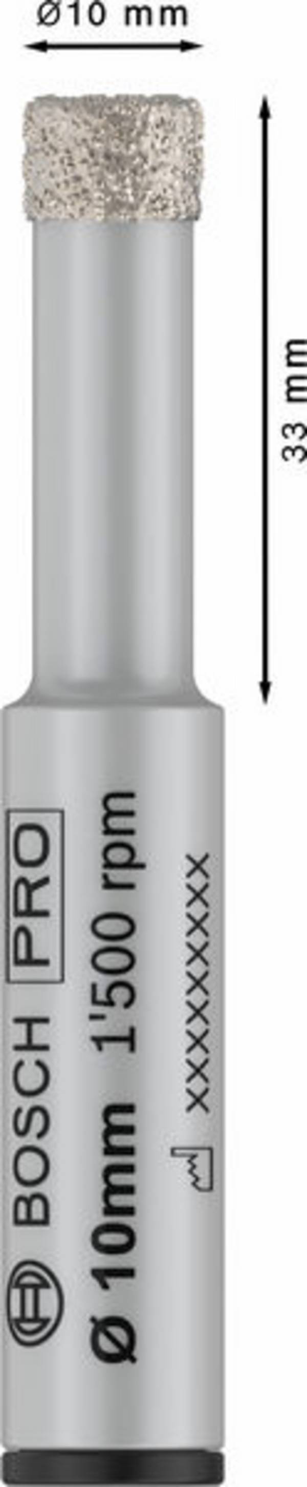 Bosch Accessories 2608599056 2608599056 vrtací korunka 10 mm diamantová vrstva 1 ks