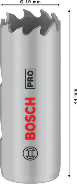 Pilový list od Bosch Professional, průměr 19 mm, délka 44 mm.