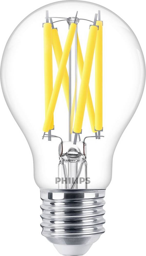 Philips 31101500 LED Energetická třída (EEK2021) D (A - G) E27 klasická žárovka 10.5 W = 100 W teplá bílá (Ø x v) 60 mm x 108 mm stmívatelné (Dimtone) 1 ks