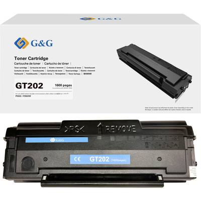 Tonerová kazeta G&G, model GT202, pro 1600 stran. Kompatibilní s tiskárnami P2032/P2032w. Balení a kazeta vyobrazeny.
