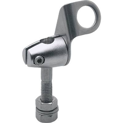 Kovová svorka se šroubovým mechanismem, často používaná k upevnění nebo spojení materiálů.
