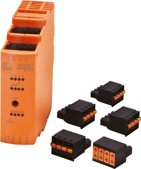 ifm Electronic AC3221 AC3221 I/O modul svorkovnice Počet digitálních vstupů: 4 Počet reléových výstupů: 4