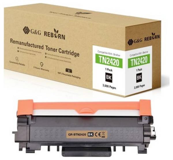 G&G Toner náhradní Brother TN-2420 kompatibilní  černá 3000 Seiten Reborn remanufactured 21078