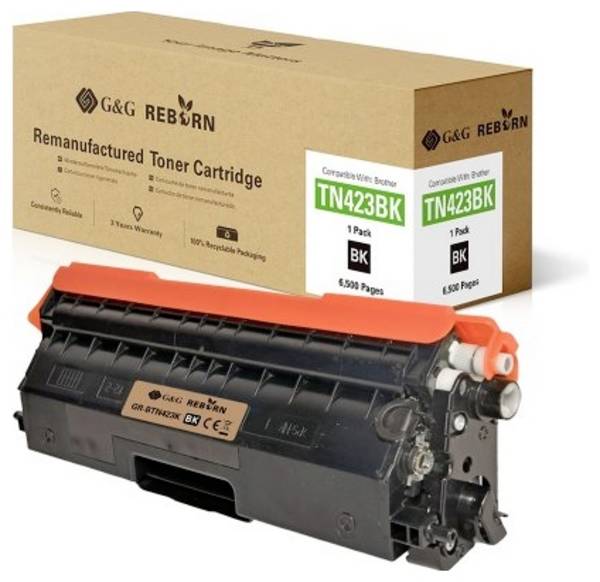 G&G Toner náhradní Brother TN-423BK kompatibilní  černá 6500 Seiten Reborn remanufactured 21188