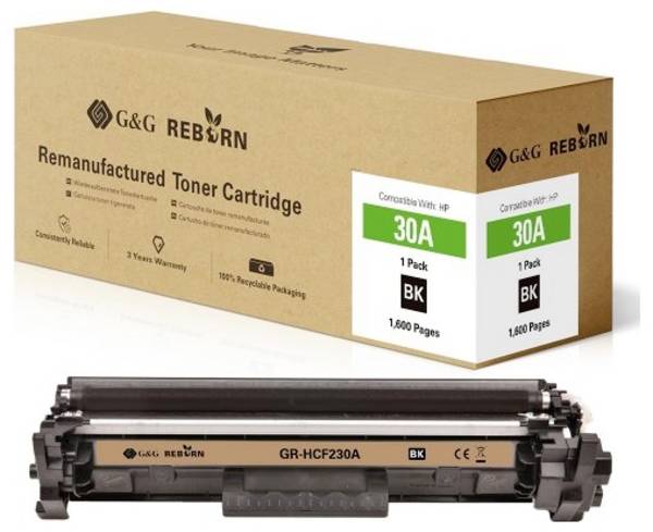 G&G Toner náhradní HP 30A kompatibilní  černá 1600 Seiten Reborn remanufactured 21234