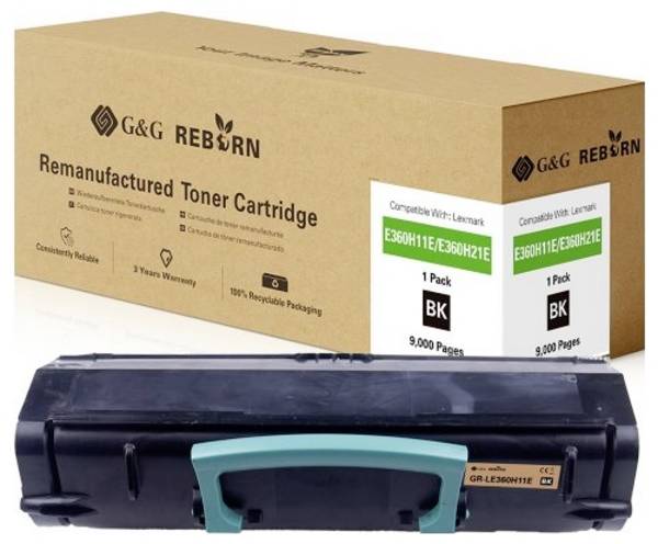 G&G Toner náhradní Lexmark E360 kompatibilní  černá 9000 Seiten Reborn remanufactured 21319
