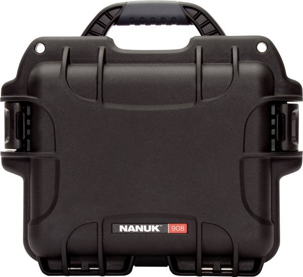 NANUK Mod. 908 Transportní kufřík, (š x v x h) 241 x 190 x 190 mm, černá, 908-0001