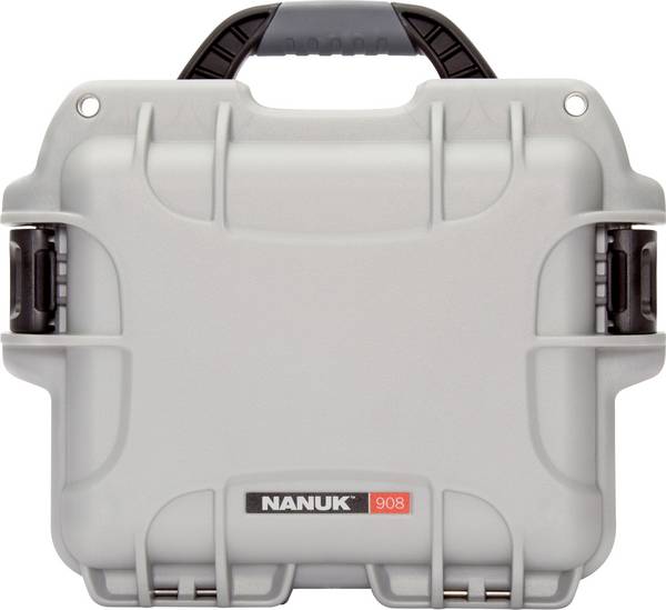 NANUK Mod. 908 Transportní kufřík, (š x v x h) 241 x 190 x 190 mm, stříbrná, 908-0005