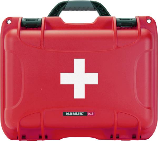 NANUK 915-FSA9 Kufřík první pomoci NANUK Mod. 915, prázdný, 351 x 236 x 157 mm  361 x 157 x 236 červená