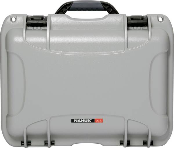 NANUK Mod. 918 Transportní kufřík, (š x v x h) 378 x 218 x 249 mm, stříbrná, 918-0005