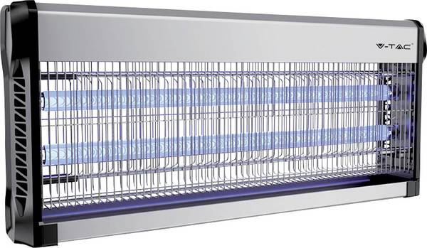 V-TAC VT-3240 11182 likvidátor hmyzu UV světlo 40 W (Ø x v) 655 mm x 93.5 mm hliník, černá 1 ks