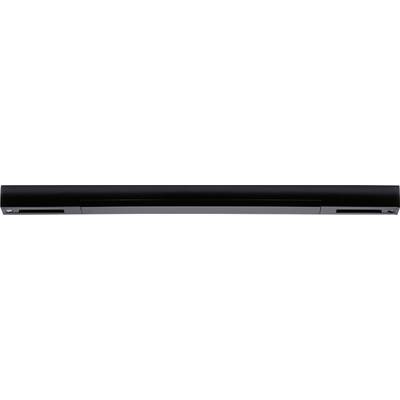 Černý stolní skener s elegantním, minimalistickým designem. Ideální pro skenování dokumentů v kanceláři nebo doma.