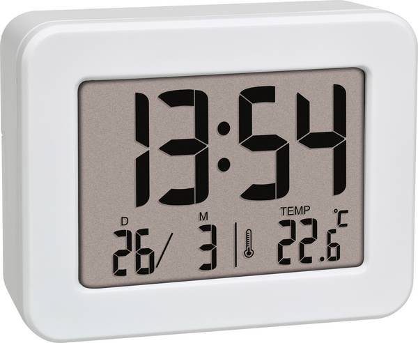 TFA Dostmann  60.2044.02  Quartz  budík  bílá  časů buzení 1