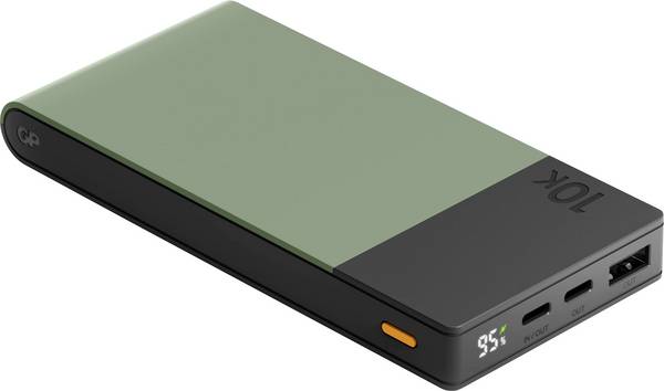 GP GPACCM10C000 powerbanka Li-Pol, 10000 mAh, USB-A, USB-C®, mechově zelená