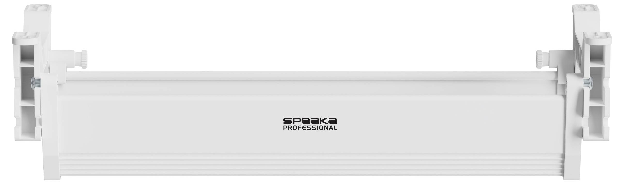 Speaka Professional montážní lišta je stabilní, bílý upevňovací prvek pro technické zařízení.