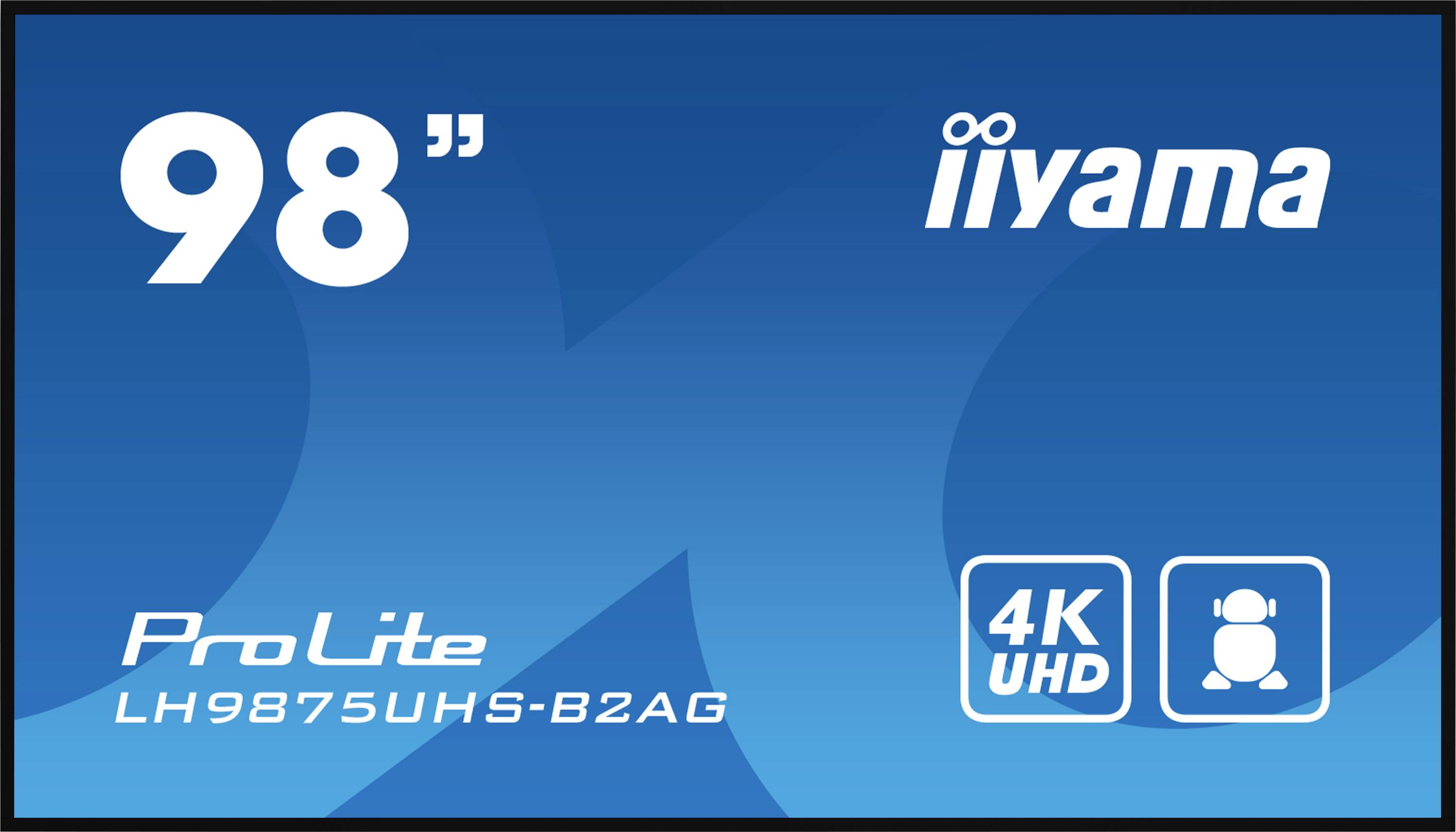 'Iiyama 98" ProLite LH9875UHS-B2AG 4K UHD displej.'