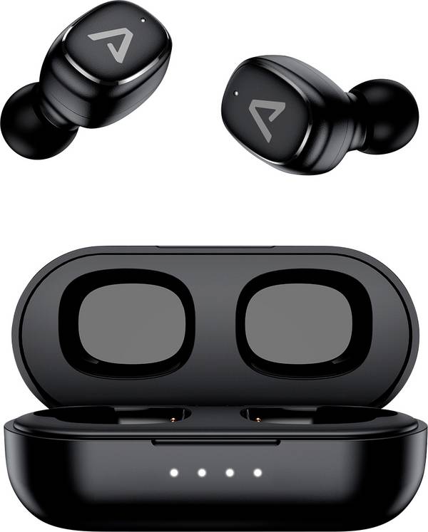 Lamax Dots3  Headset do uší (In Ear) Bluetooth® stereo černá  Indikátor nabití, Nabíjecí pouzdro, regulace hlasitosti, odolné vůči potu, dotykové ovládání, odolná vůči vodě