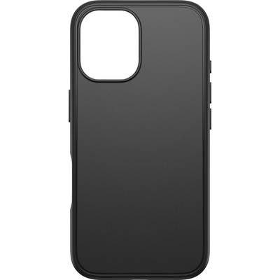 Černý mobilní kryt s hladkým povrchem, který chrání zadní část smartphonu.