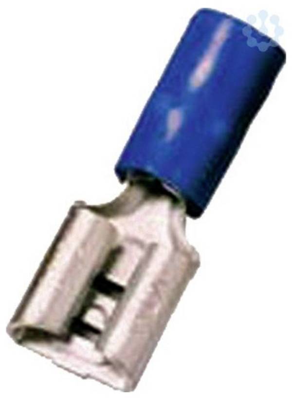 Intercable 180895 faston zásuvka  Šířka zástrčky: 6.30 mm Tloušťka konektoru: 0.80 mm  částečná izolace modrá 1 ks