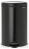 brabantia Newicon 114106 Pedálový odpadkový koš, 20 l, ocel, (Ø x v) 290 mm x 467 mm, černá, otevírání pedálem, 1 ks