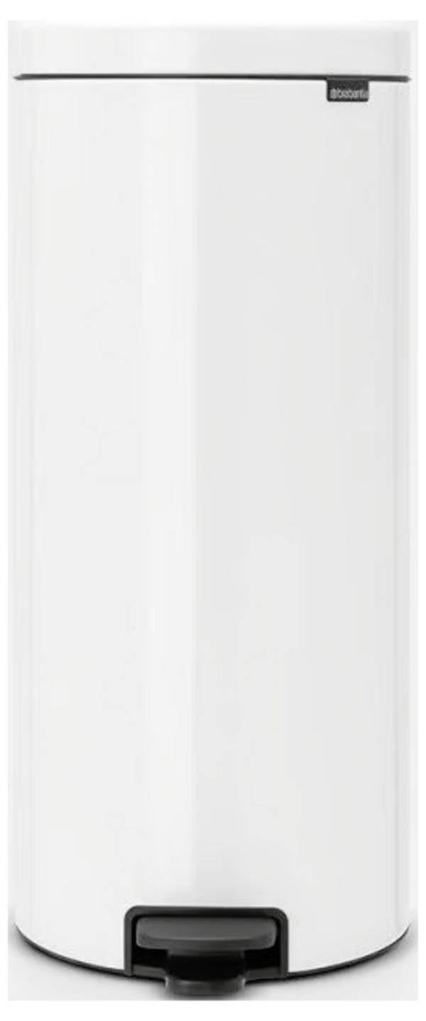 brabantia Newicon 11 17 85 Pedálový odpadkový koš, 30 l, ocel, (Ø x v) 293 mm x 679 mm, bílá, otevírání pedálem, 1 ks