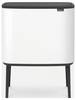 brabantia Bo Touch Bin 31 35 23 odpadkový koš, 33 l, ocel, (d x š x v) 312 x 540 x 680 mm, bílá, otevírání víka one-touch, 1 ks