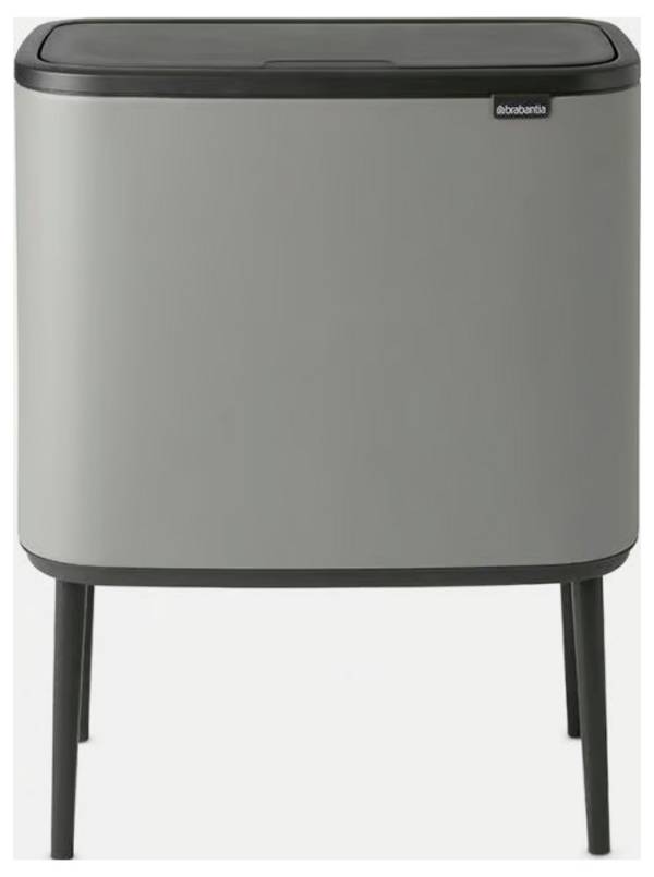 brabantia Bo Touch Bin 127229 odpadkový koš, 33 l, ocel, (d x š x v) 312 x 540 x 680 mm, šedá, se separačním systémem, 1 ks
