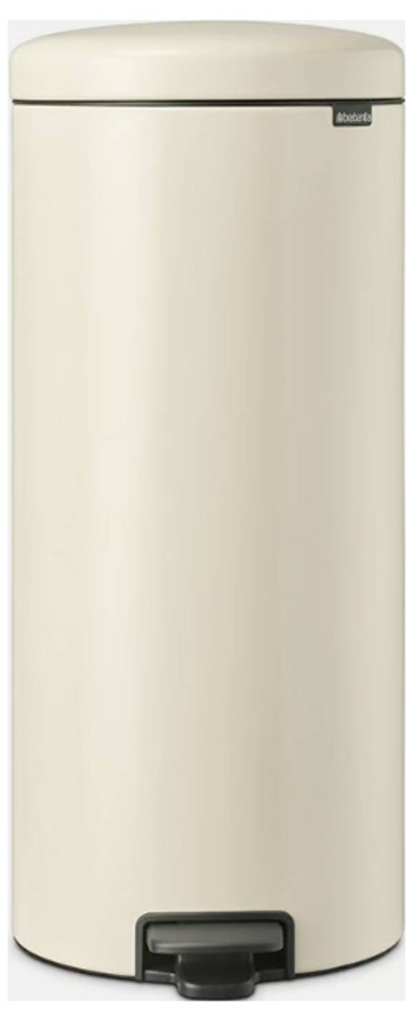 brabantia Newicon 149962 Pedálový odpadkový koš, 30 l, ocel, (Ø x v) 293 mm x 679 mm, Světle béžová, otevírání pedálem, 1 ks