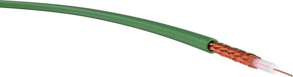 VER Videokab.0,6/3,7PVCgn T500 video kabel, vnější Ø: 6.00 mm, zelená, 500 m