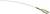 Bílý kabel s pěti odkrytými vodiči: hnědý, modrý, černý, zeleno-žlutý a šedý. Vhodný pro elektroinstalace.
