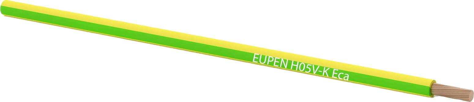 Žlutá tužka se zeleným zaoblením a nápisem 'EUPEN H05V-K fca'.