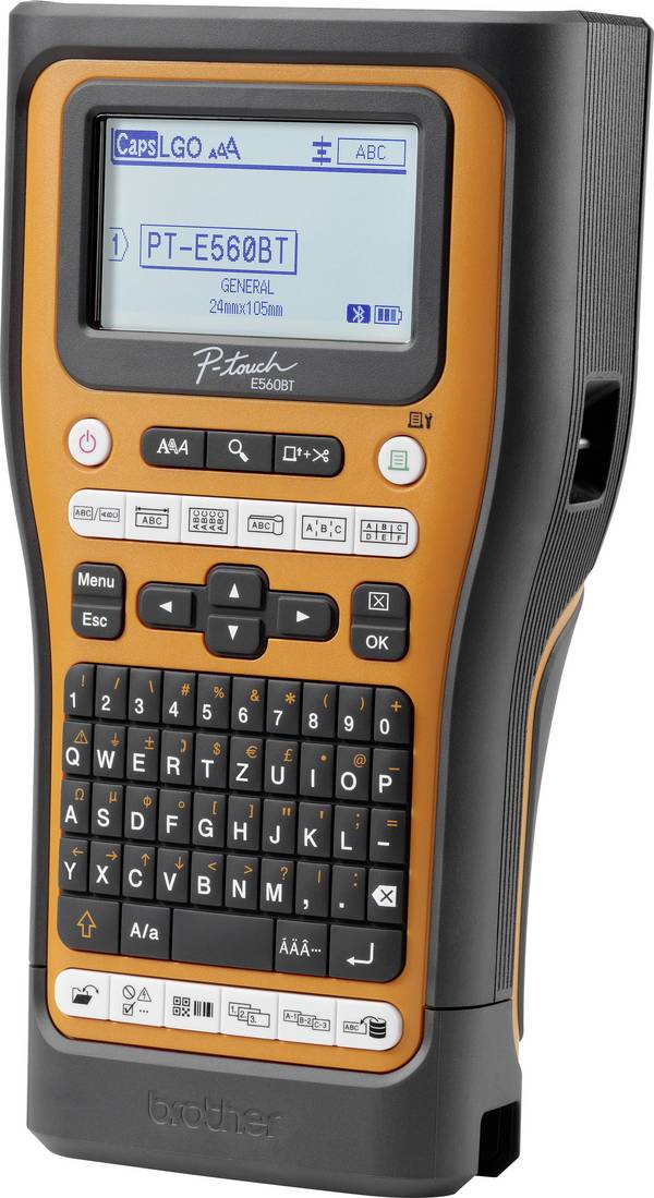 Brother PT-E560BTSP štítkovač vhodné pro pásky: TZ, Hse 3.5 mm, 6 mm, 9 mm, 12 mm, 18 mm, 24 mm