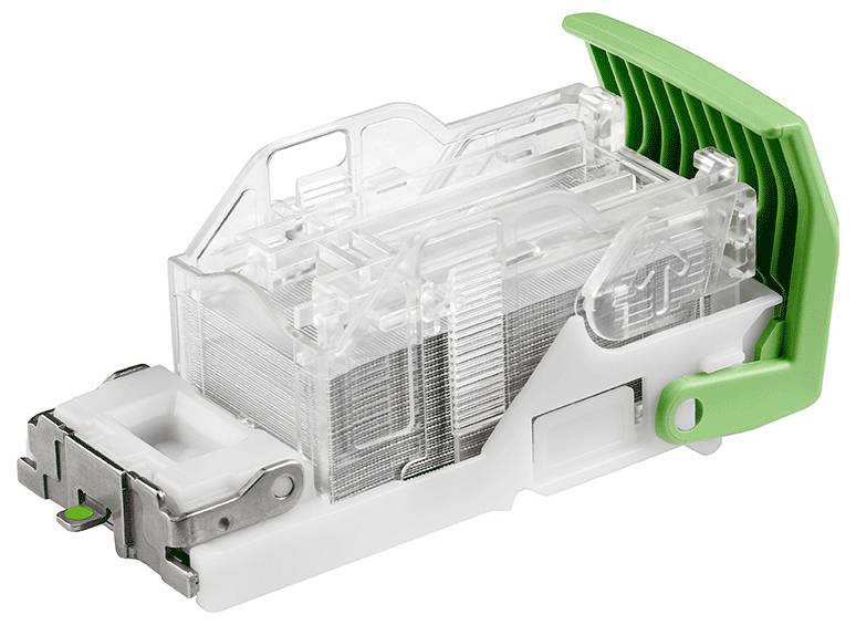 Průhledný plastový a zelený kabelový spojovací modul používaný pro elektrické spoje, s kovovými komponenty pro bezpečné připojení.