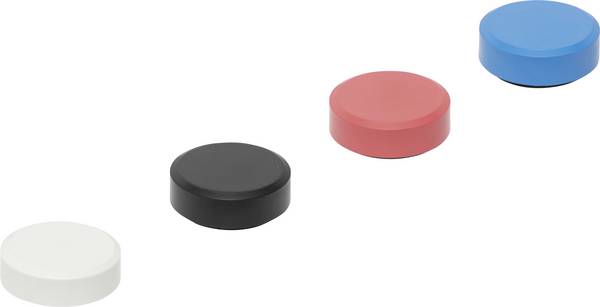 Maul magnet MAULpro Recycling (Ø x v) 29 mm x 11 mm kulatý barevně tříděná , bílá, červená, modrá, černá 20 ks 6177399