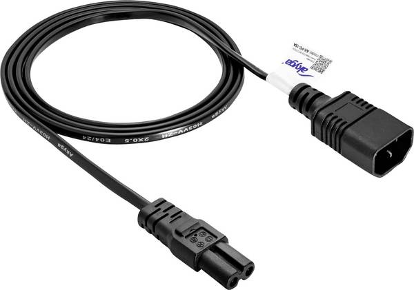Akyga napájecí kabel  1.5 m černá