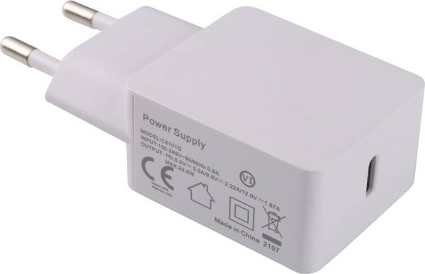 Dehner Elektronik  USB nabíječka, USB Power Delivery (USB-PD) , 1x USB-C®, 20 W, bílá